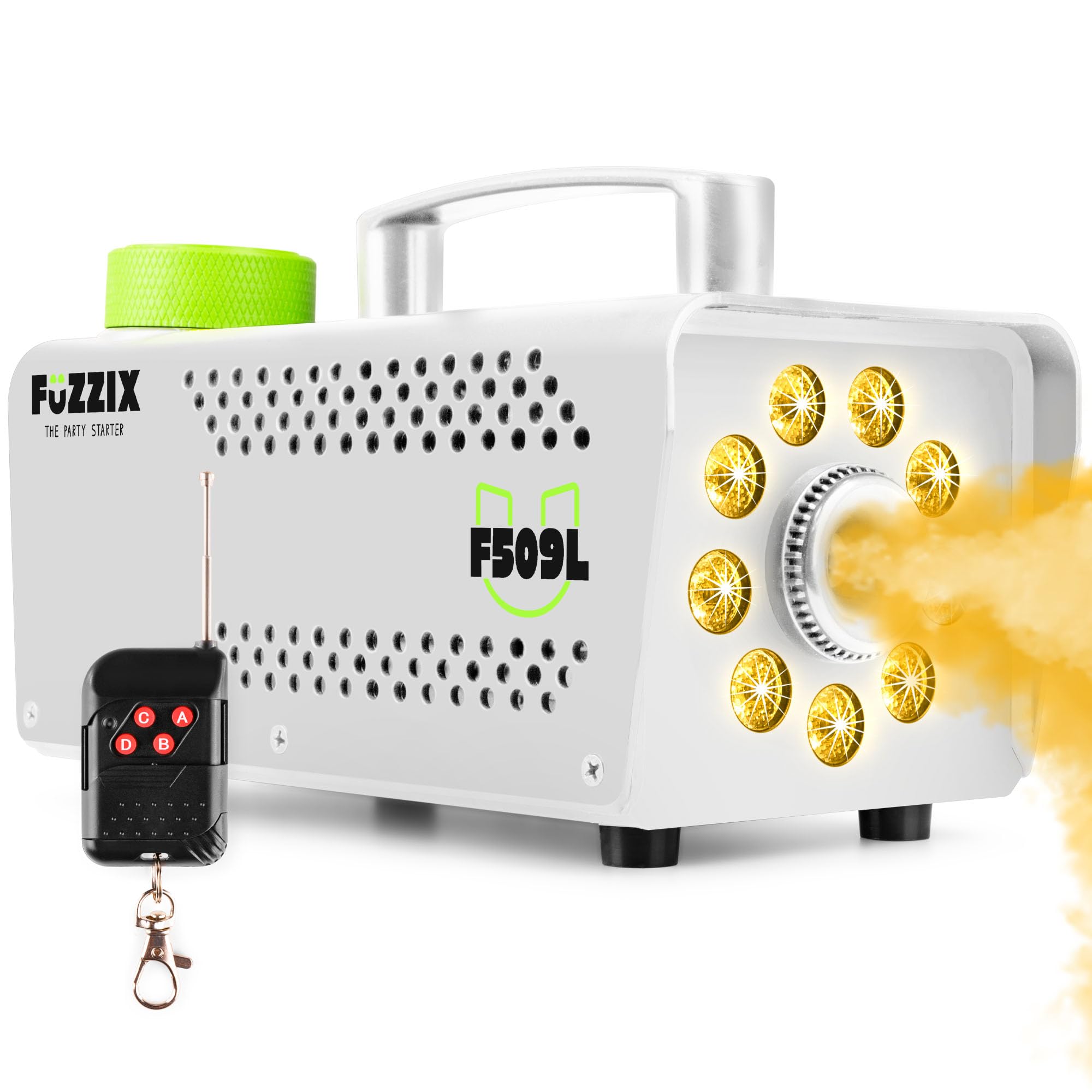 Fuzzix F500S Nebelmaschine 500W Mit 5L Fluid & Fernbedienung - Für Partys, Halloween & Events