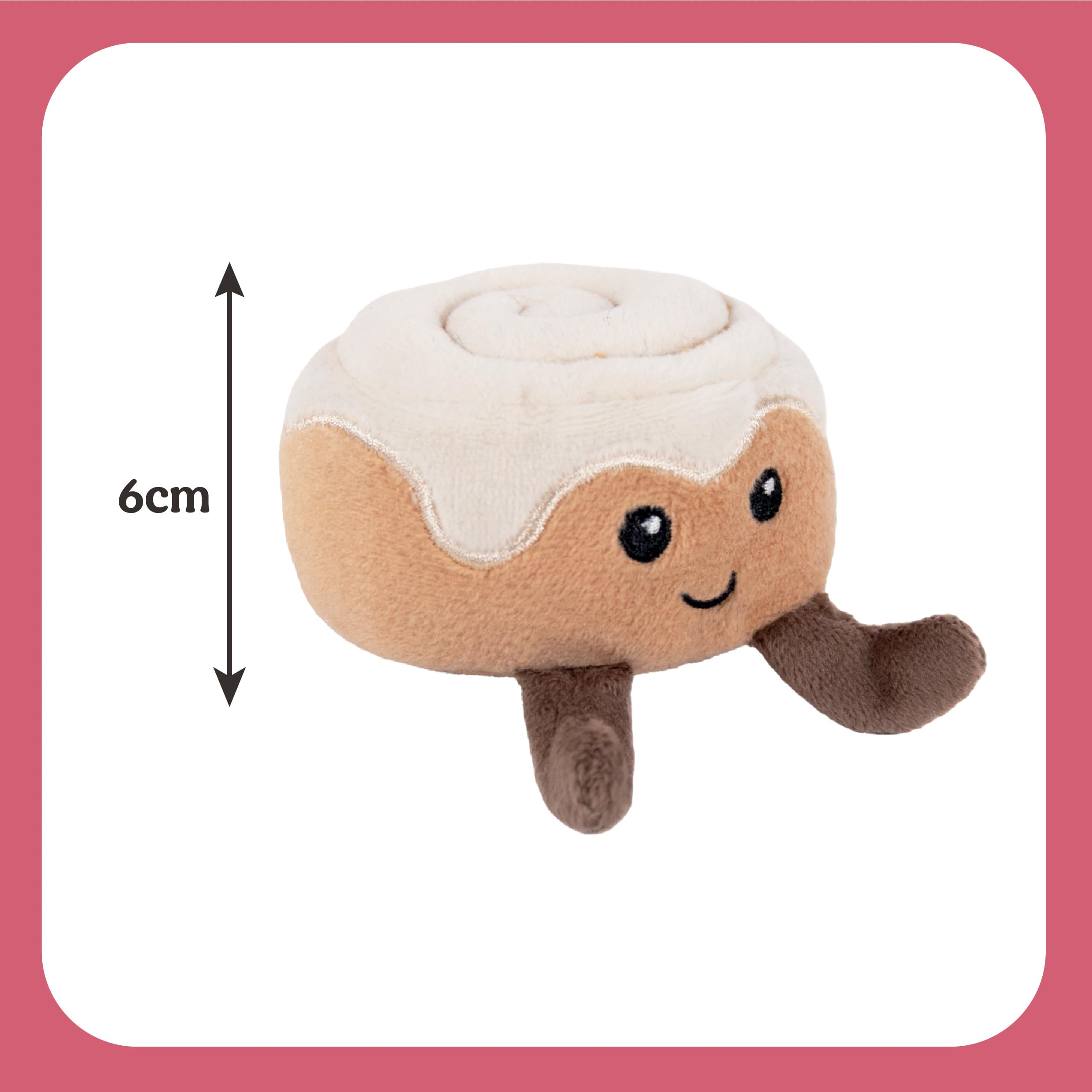 Rosewood Rudy & Clarice Cinnamon Bun Cat Toys, Set of 2 Festive Catnip & Crinkle Plush Toys - Image 2