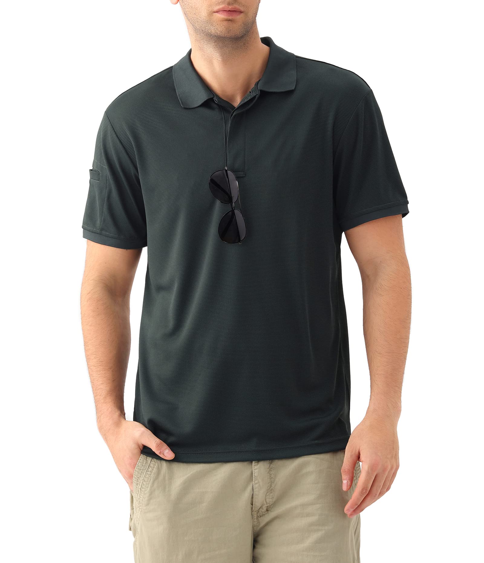 FacitisuMen’s Lightweight Cotton Casual Cargo Shorts Classic Fit Summer Multi Pockets Stretch Drawstring Short