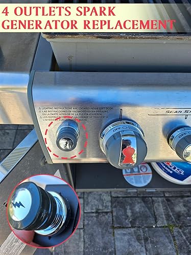 Miniatura 6 de 1836-13 7629 Génesis Encendedor para Weber Genesis Parrilla Piezas de repuesto Genesis 300 SER Control frontal 3 quemadores Grill Starter Module