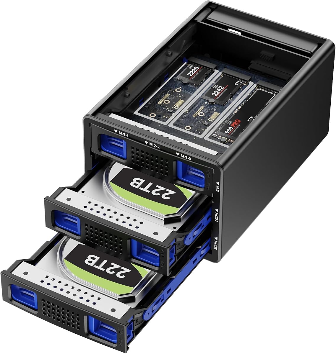 Hybrid NVMe + SATA