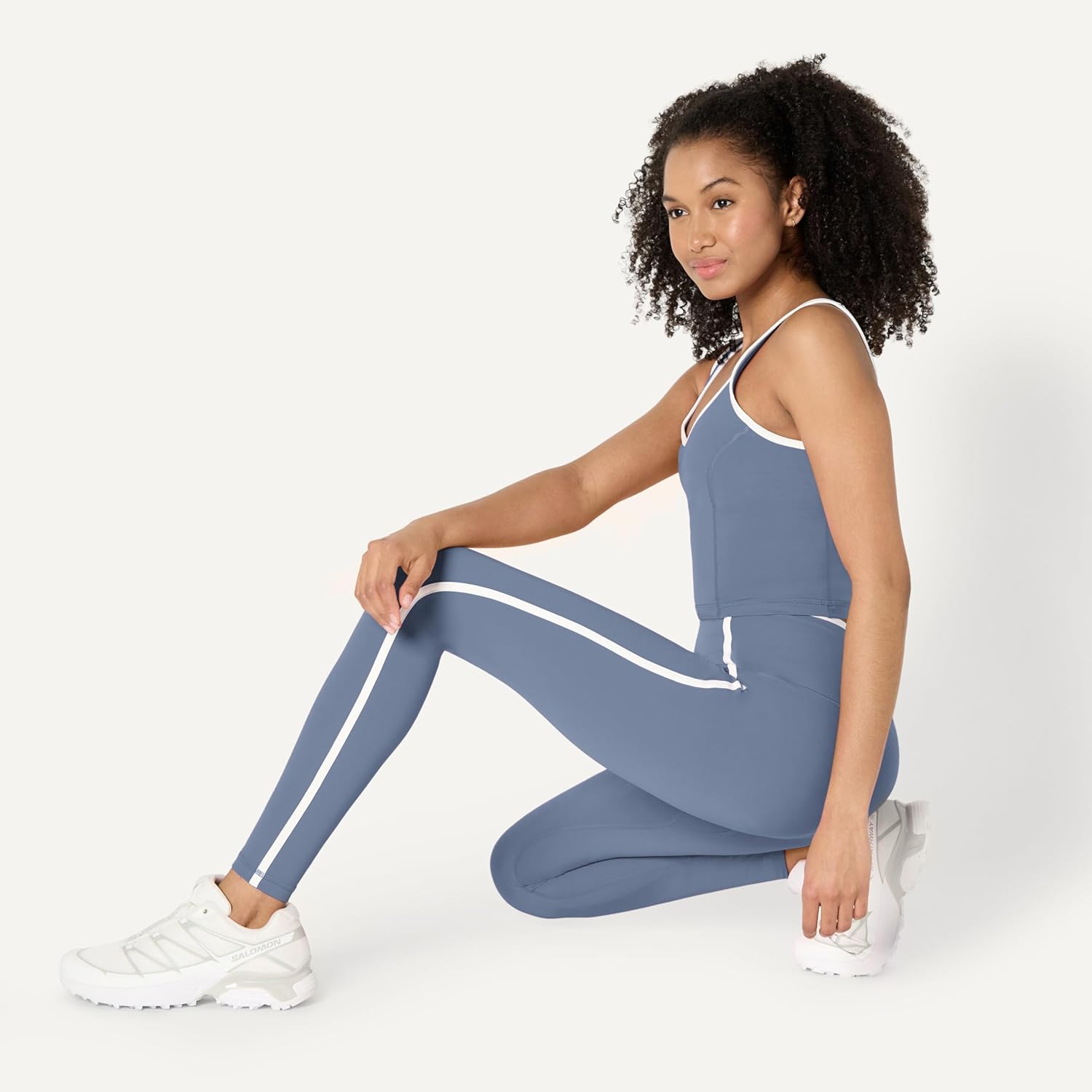 Amazon Essentials Women's Active FormFlex Buttery Soft High Waist 27.5" Inseam Full Length Yoga Leggings with Contrast Trim - Image 6