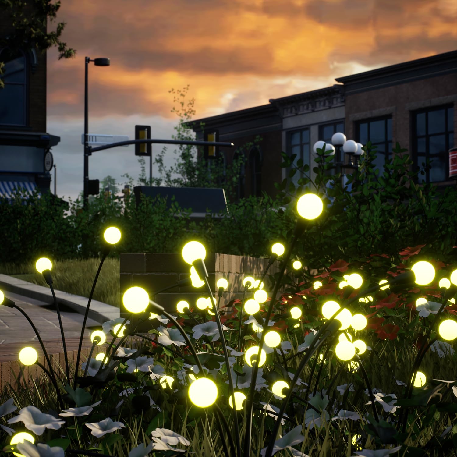 Solar Light Outdoor Waterproof Firefly, 40 LED Firefly Solar Power - View #4