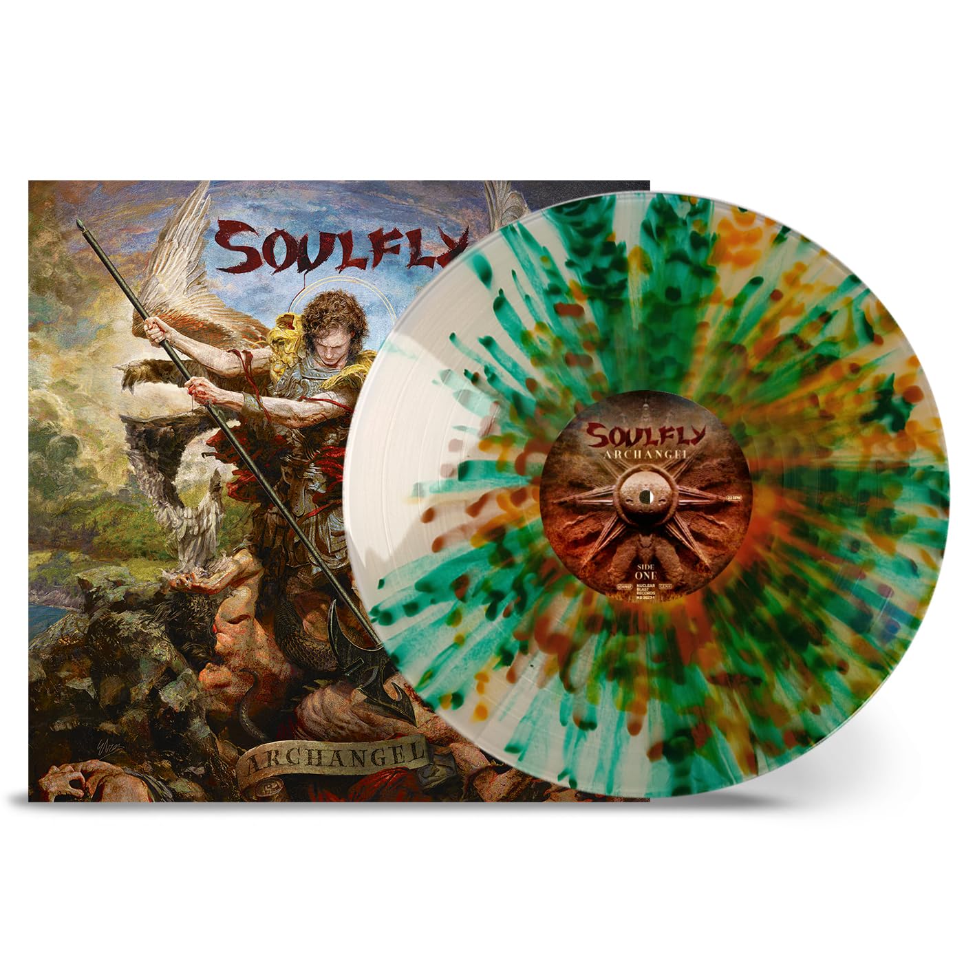 SOULFLY - Archangel (10th Anniversary Edition) - GREEN SPLATTERED VINYL LP