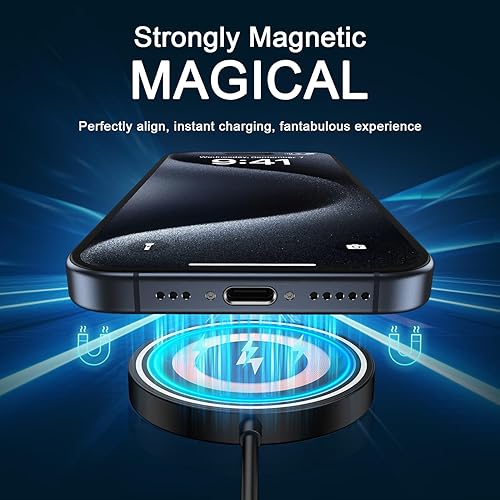 Miniatura 2 de Cargador inalámbrico para Samsung 15 W, magnético, cargador inalámbrico, almohadilla de carga rápida para Samsung Galaxy S25 Ultra/S24/S23/S22/S21/Z