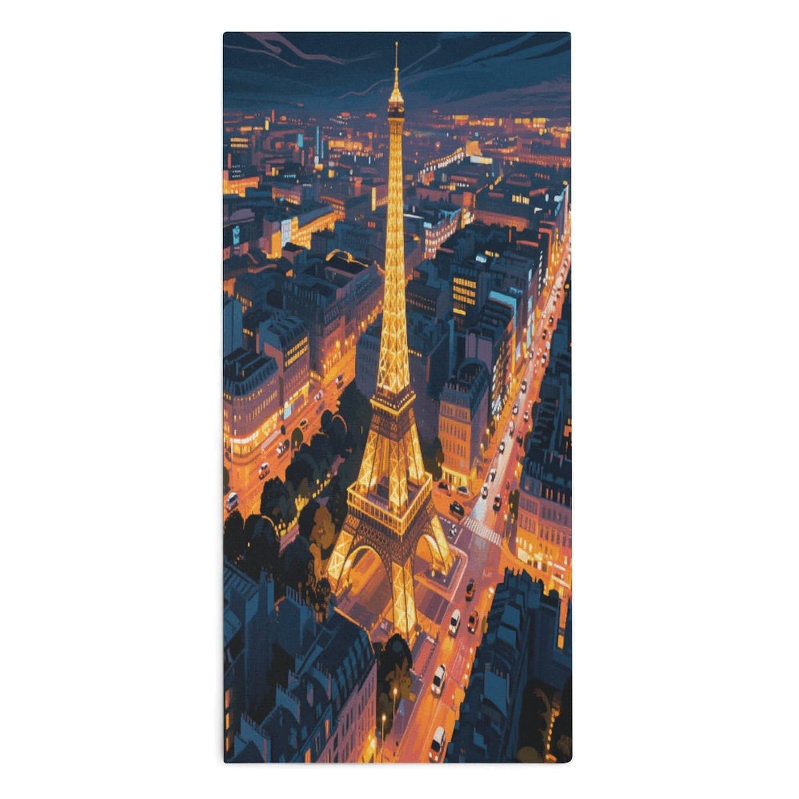 YUXBVKRS Eiffel Tower Hand Towels for Bathroom 14x29 Inch