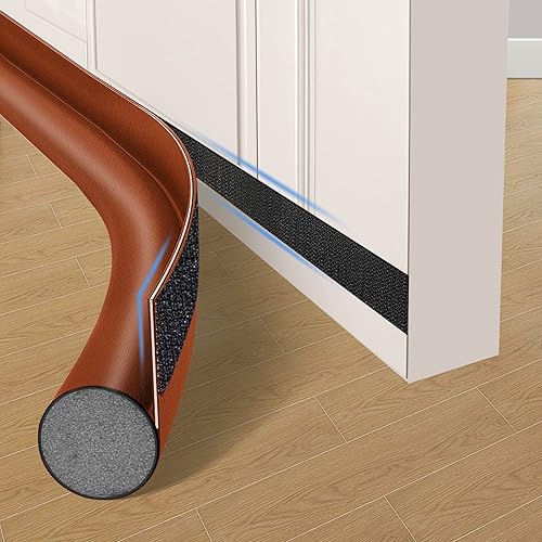 Miniatura 9 de Tope de corrientes de aire, ajustable de 37 pulgadas, bloqueador de corrientes de aire debajo de la puerta, a prueba de sonido, para la parte