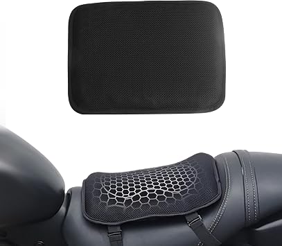 JAGASOL Motorcycle Gel Seat Cushion - Ultimate Comfort for Bike Riding and Long Trips - Fits Most Motorcycles & ATVs, Small Size