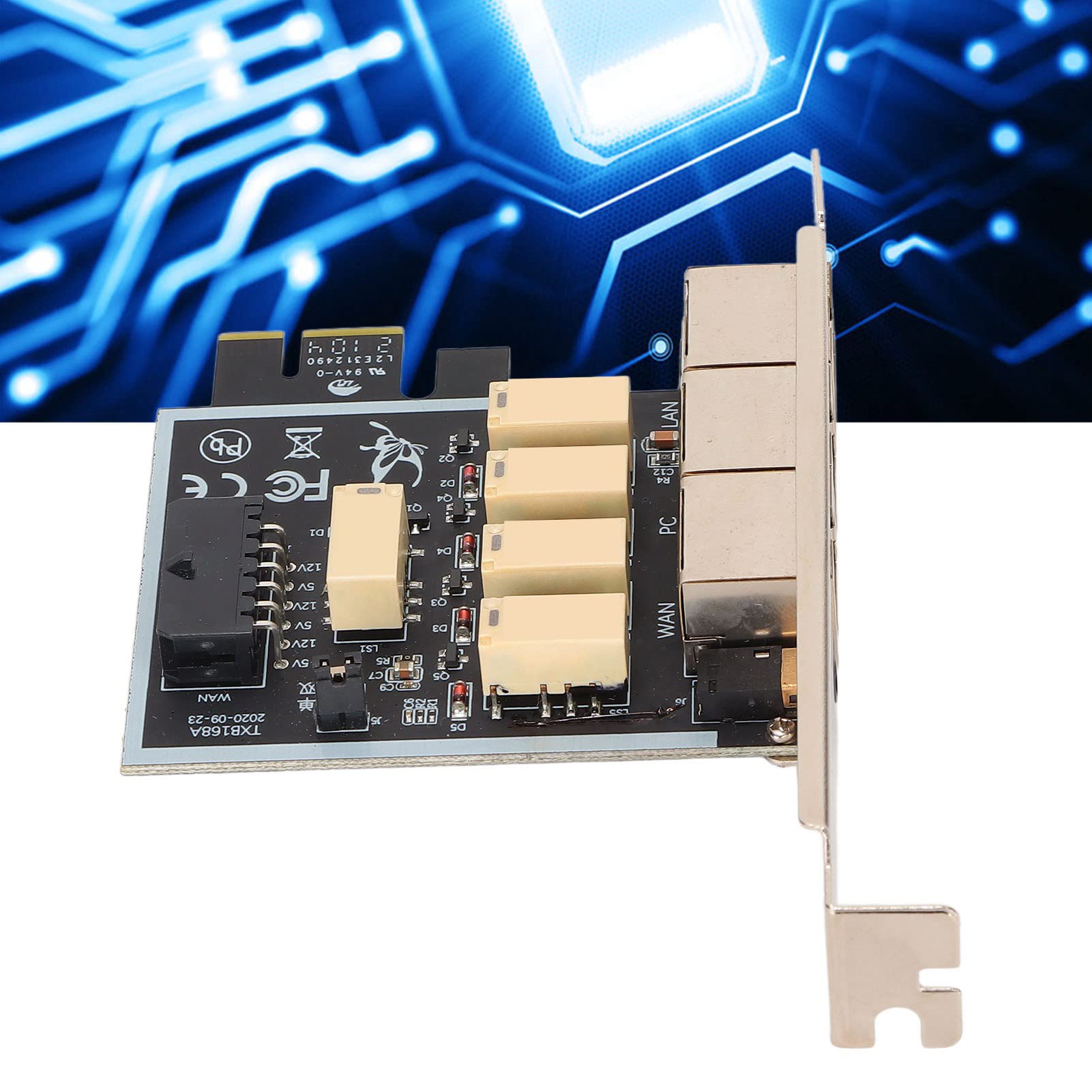 Wakects Physical Driver Separated Card, Gigabit PCI Express 3 Port
