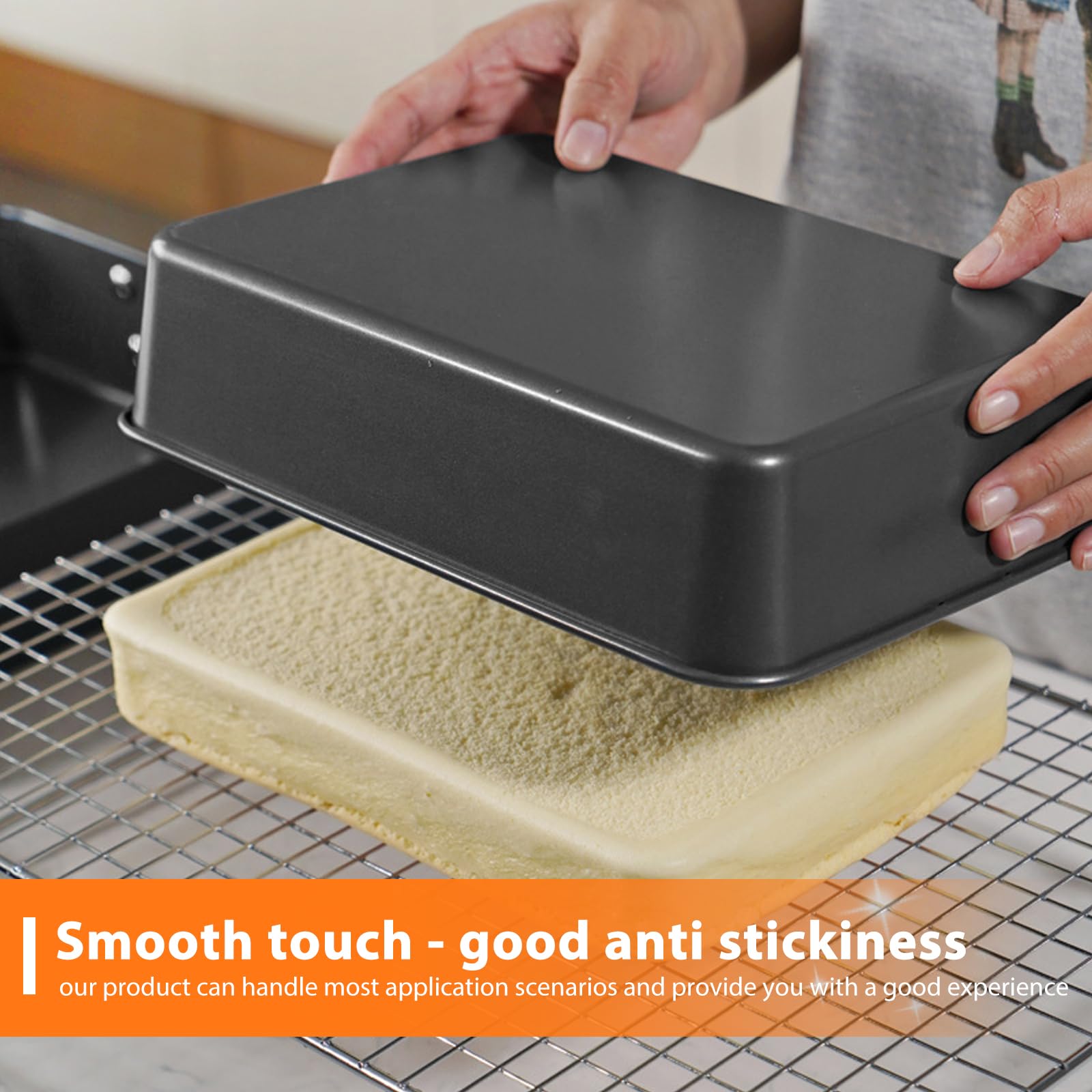 Teglia Per Baguette In Acciaio Al Carbonio - 4 Griglie Antiaderente, 38x32.5 Cm - Foto 3