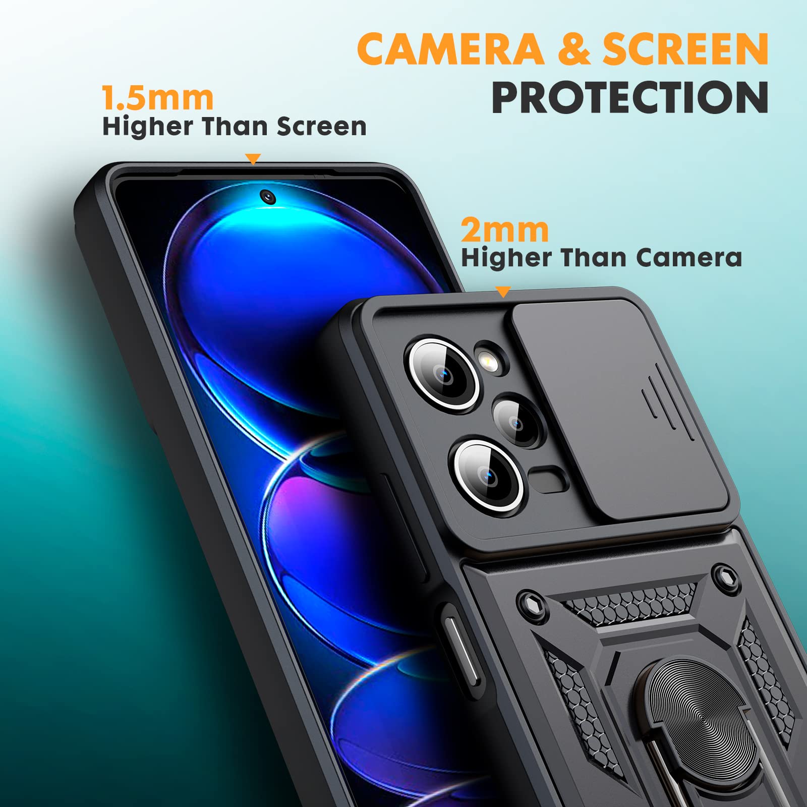 Custodia Flip Portafoglio Per Xiaomi Poco X5 Pro / Redmi Note 12 Pro 5G Con 2 Vetri Temperati - Copertura In Pelle PU Con Slot Carte, Chiusura Magnetica E Supporto - Rosa