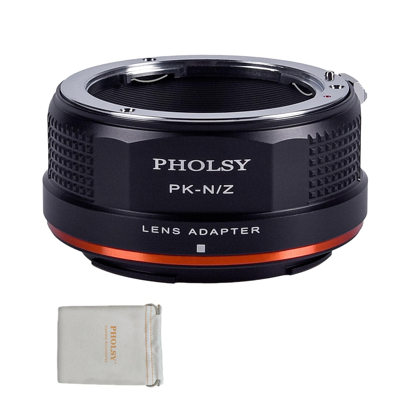 PHOLSY Lens Mount Adapter Manual Focus: Compatible with Pentax K Lens to Nikon Z Camera Body, Pentax K to Nikon Z