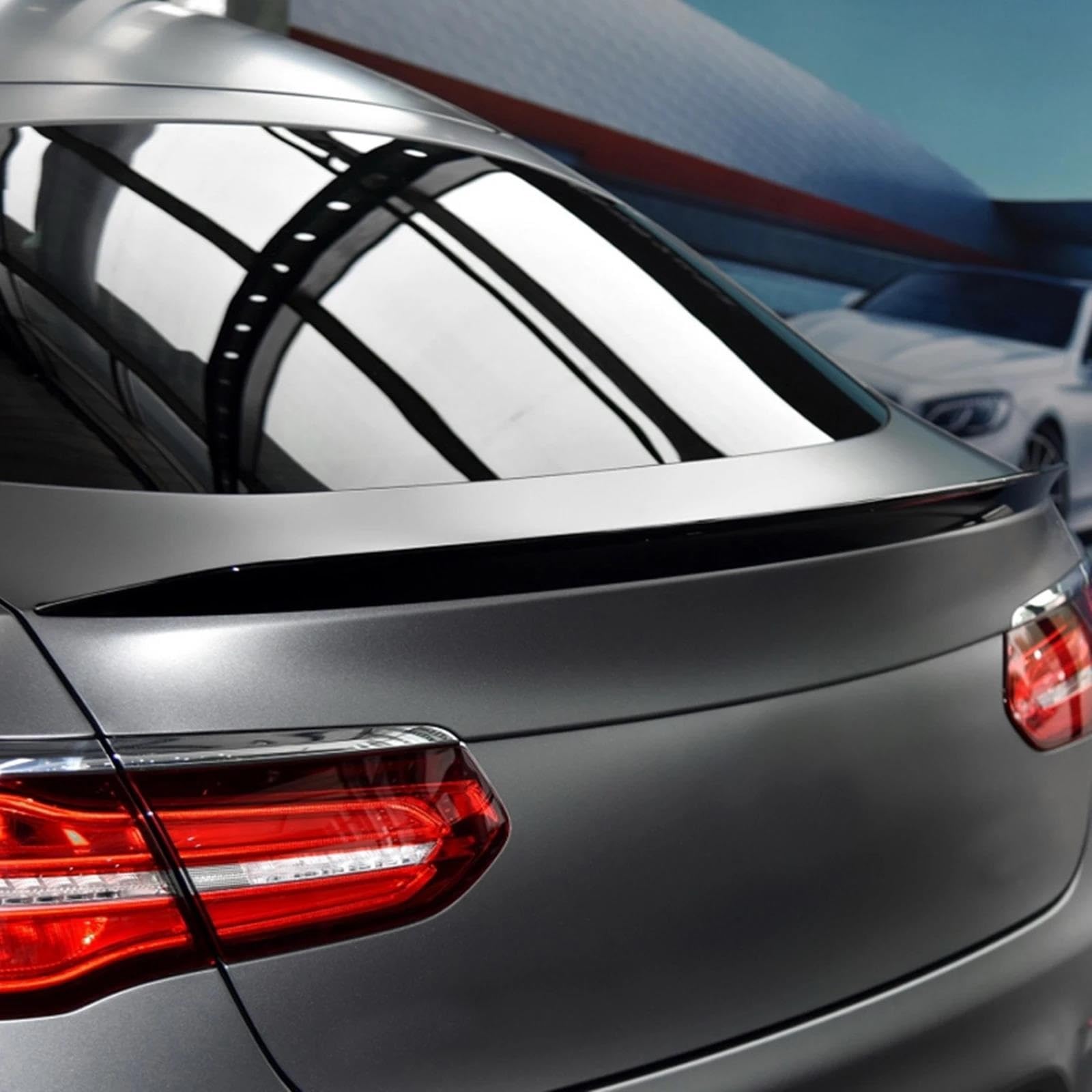 Spoiler Posteriore per Mercedes per Benz Classe GLC Coupé C253 GLC260 GLC300 2016-2023 per AMG Spoiler Posteriore Ala Splitter per Bagagliaio Auto Spoiler Posteriore Labbro(Nero Lucido)