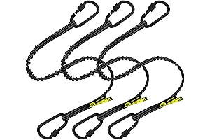 Premium Quality Dual Safety Carabiner Tool Lanyard