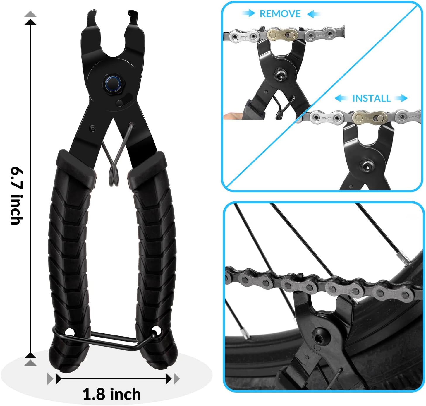WOTOW Bike Chain Repair Tool Kit Set, Cycling Bicycle Chain Breaker