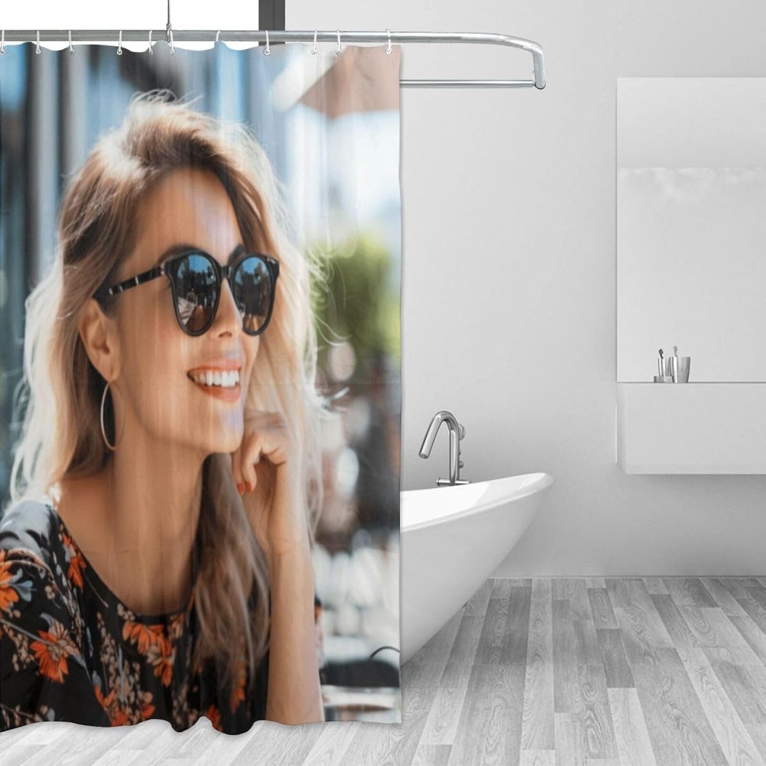 Custom Photo Shower Curtains Personalized Shower Curtain Custom Image Shower Curtains for Bathroom (94" W*71" L)
