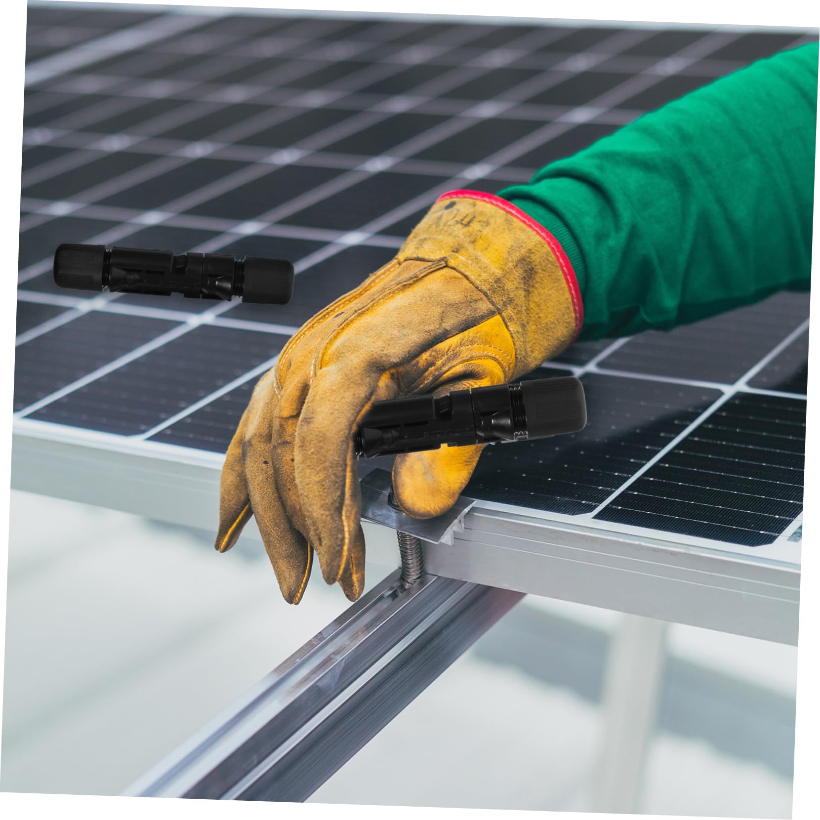 Gatuida 30pezzi Connettori Fotovoltaici Impermeabili Per Pannelli Facili Da Installare e Resilienti Compatibili Con Moduli Fotovoltaici e Accessori Per Energia Solare