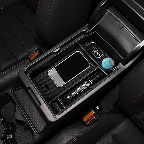 Miniatura 4 de BRMYL Organizador de consola central de automóvil para Honda CR-V 2023 2024, accesorios reposabrazos caja organizador interior con alfombrillas