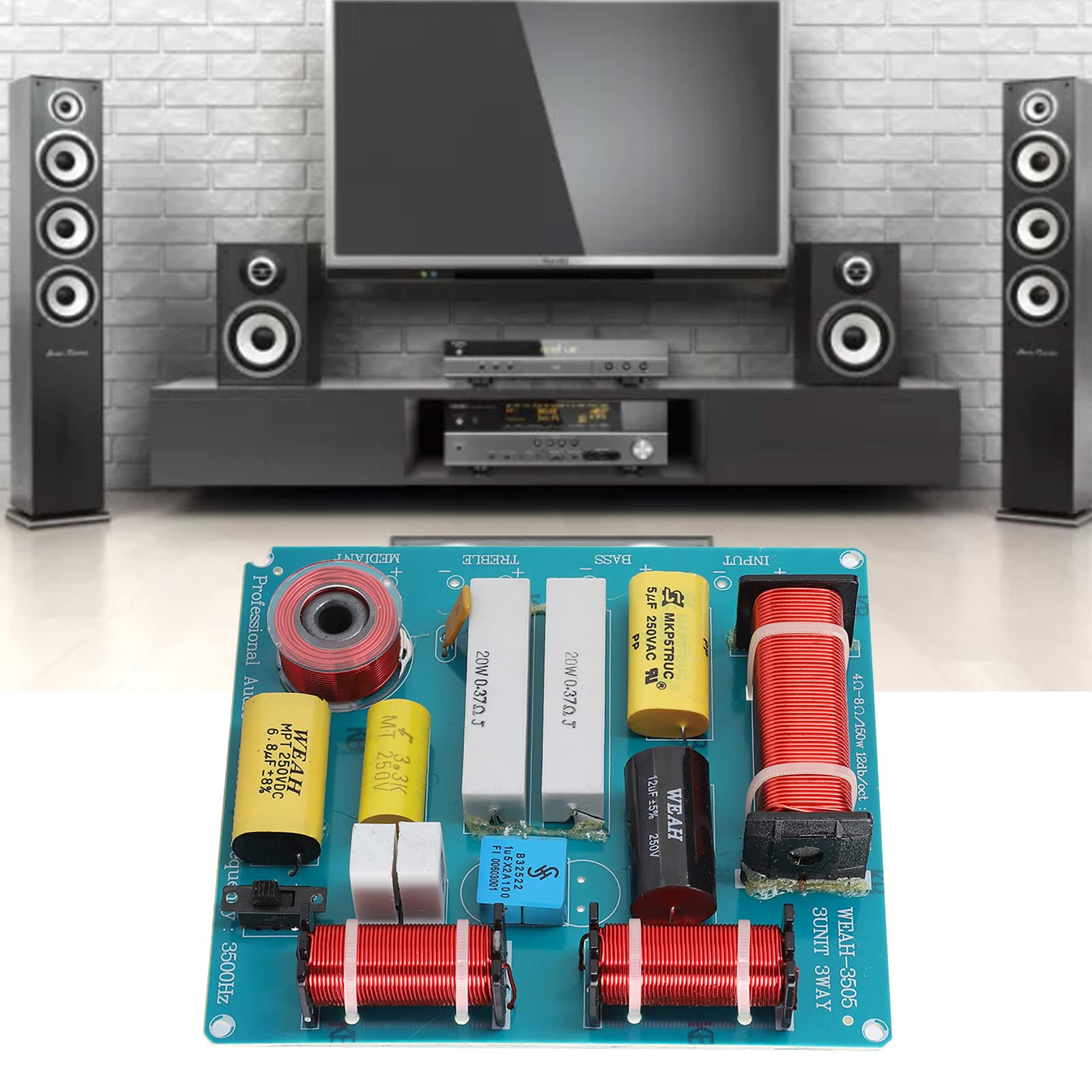 Diviseur de fréquence audio 3 voies crossover 300 W pour haut-parleurs KTV DIY