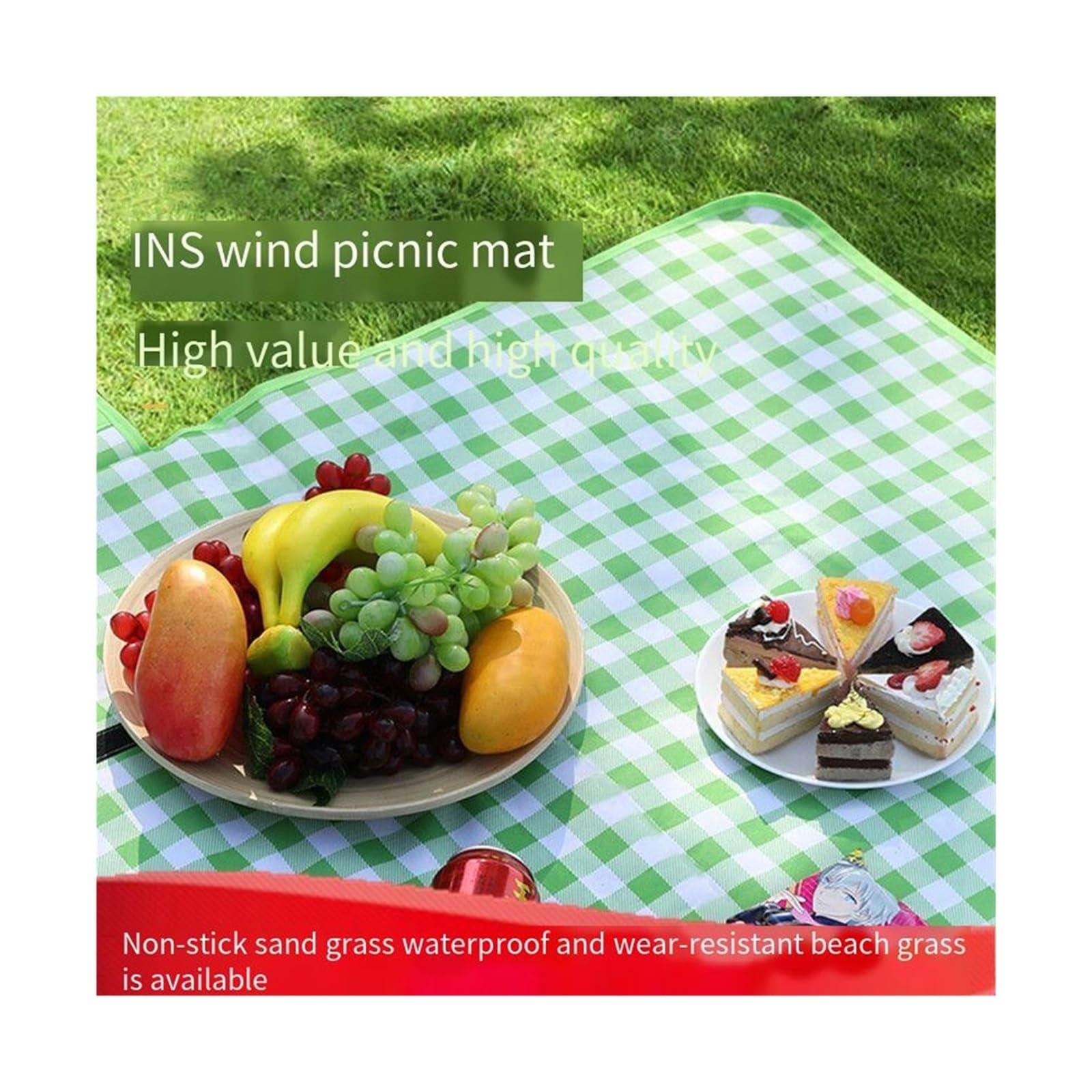 Tapis de Pique-Nique en Tissu Oxford Non tissé Aluminium