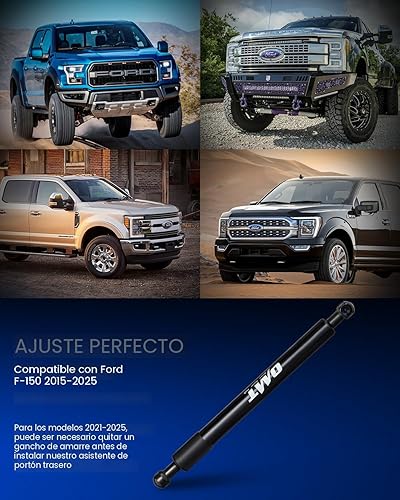 Miniatura 3 de Orion Motor Tech Compatible con accesorios de asistencia para portón trasero F150 15-25, compatible con Ford F150 2015 2016 2017 2018 2019 2020 2021