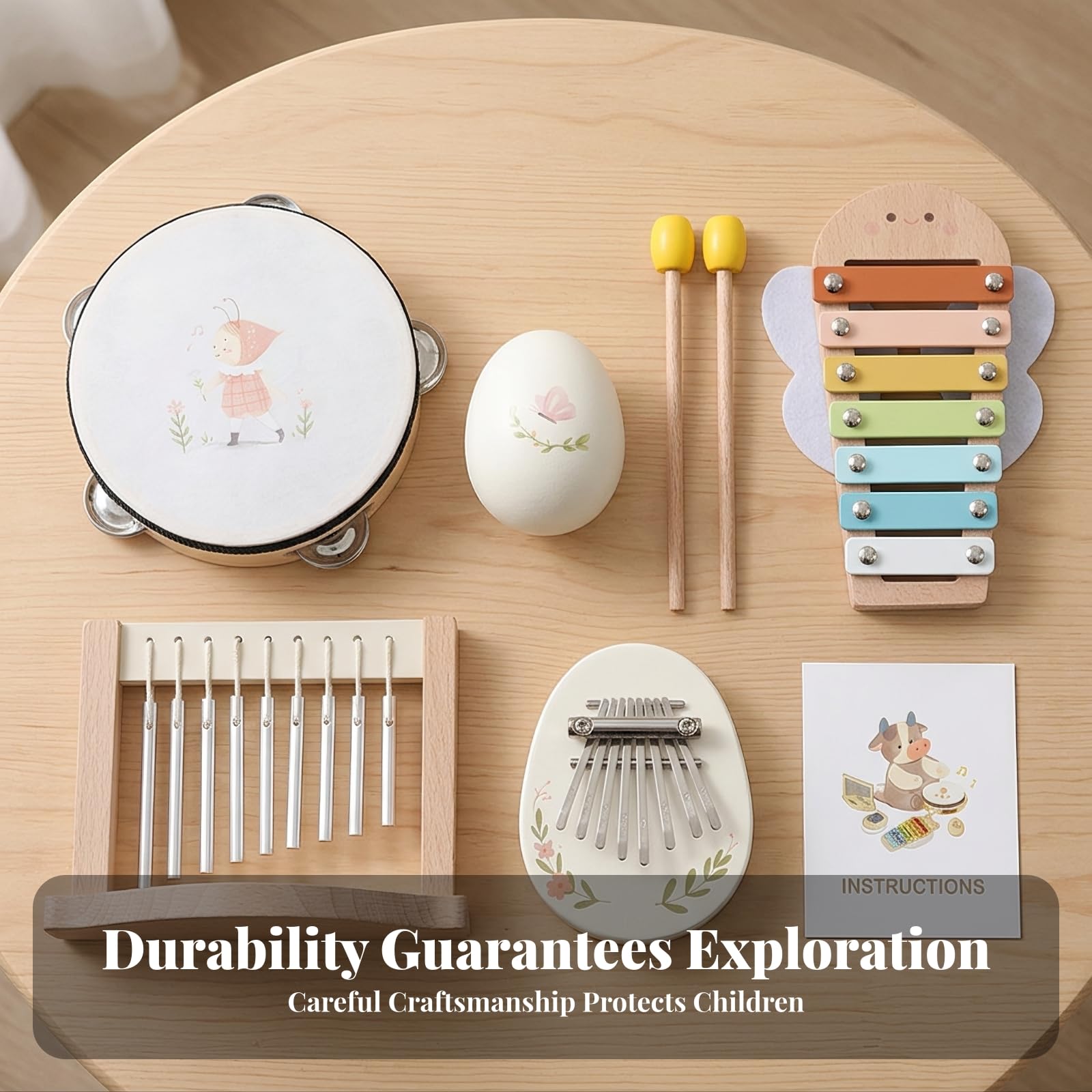 S D'instruments Musique Non Toxique | éducatif, Naturel, pr Crèche, Enfants, Bébés