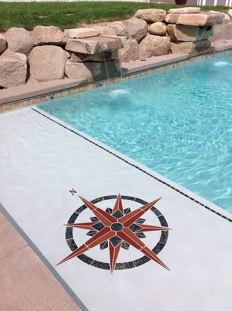 Compass 1 Ceramic Swimming Pool Mosaic (48