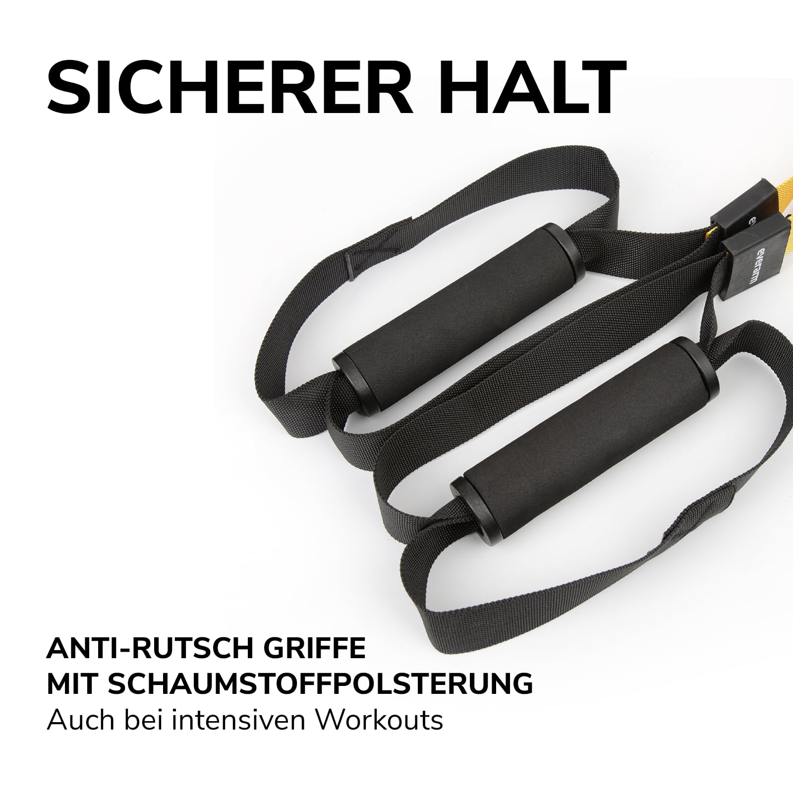 Schlingentrainer Set mit Türanker - Profi Suspension Trainer für Ganzkörpertraining - Sling Trainer Reißfest & Verstellbar - Krafttraining Home Workout Indoor Outdoor