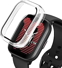 For Amazfit Active ケースカバー ガラスフィルム+PCフレーム 一体型 Amazfit Active用防水防塵保護ケース全面保護 装着簡単 高透過率 指紋防止 （トランスペアレント)