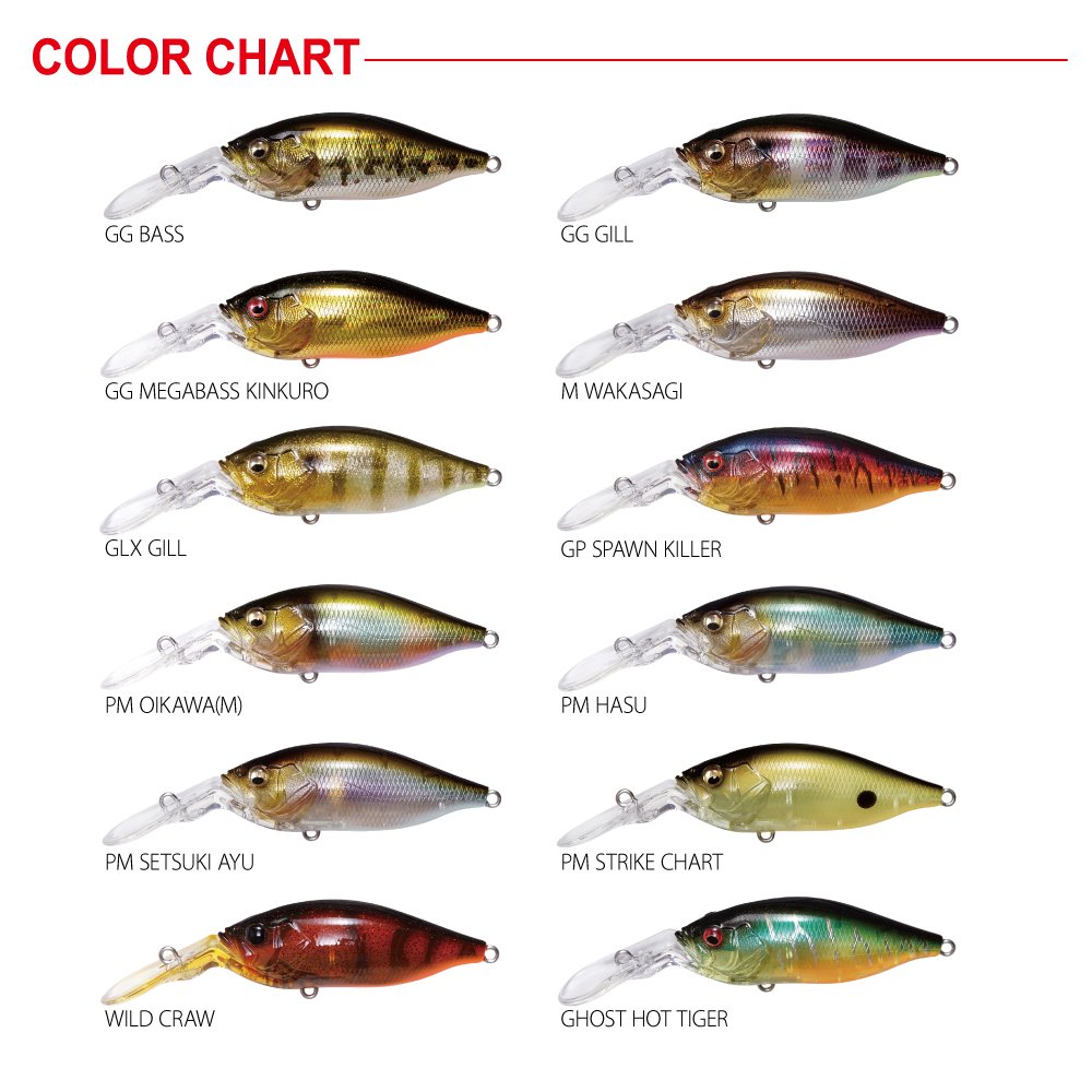 Megabass Deep-X 100 LBO Crankbait - Esca Da Pesca Per Bassi E Acqua Dolce, Peso 3/8 Oz - Scegli Il Colore!