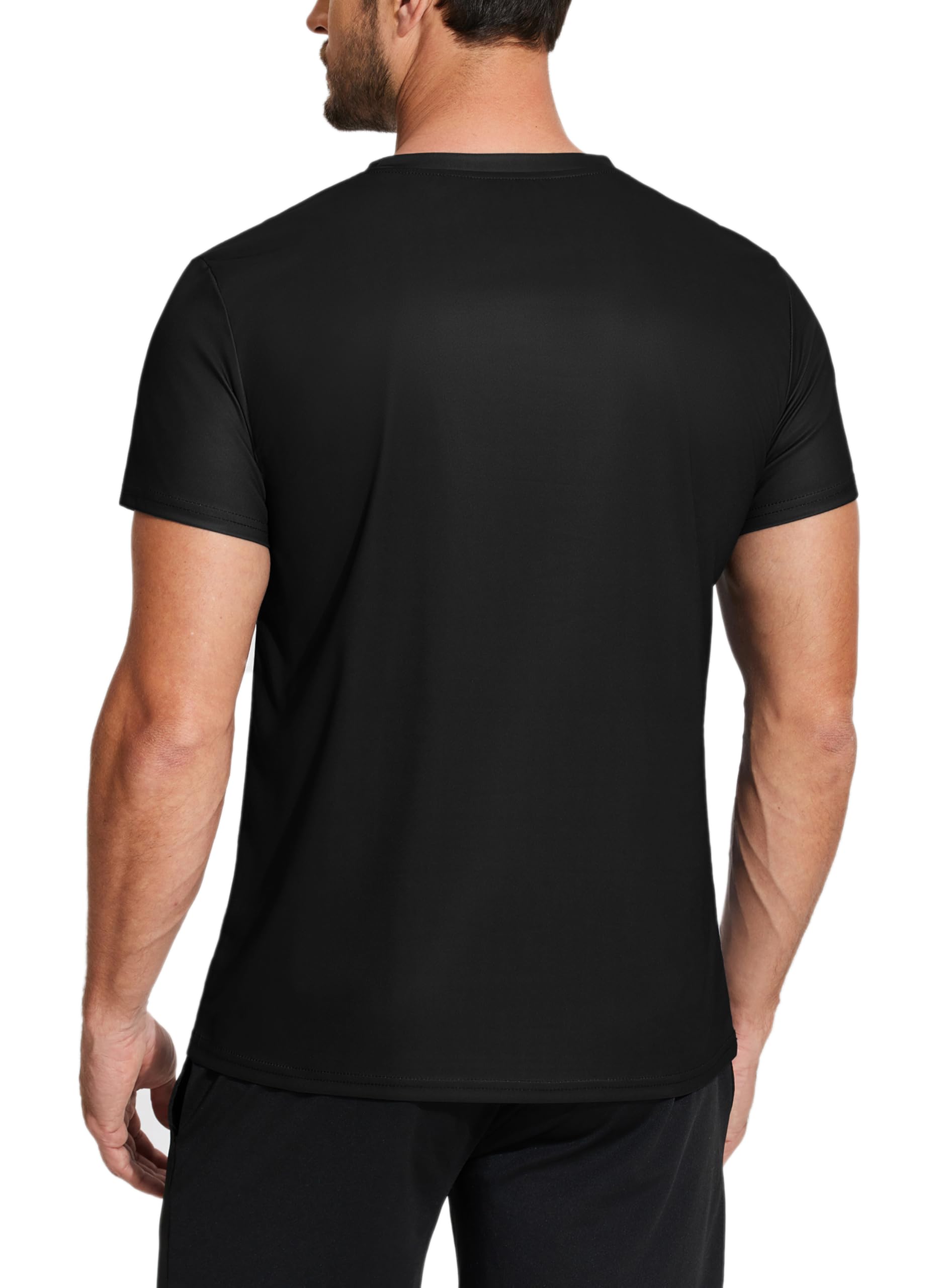 PINSPARK Camiseta Deportiva De Manga Corta Hombre, Transpirable, Secado RáPido, Correr Y Gimnasio, con Degradado — view 2