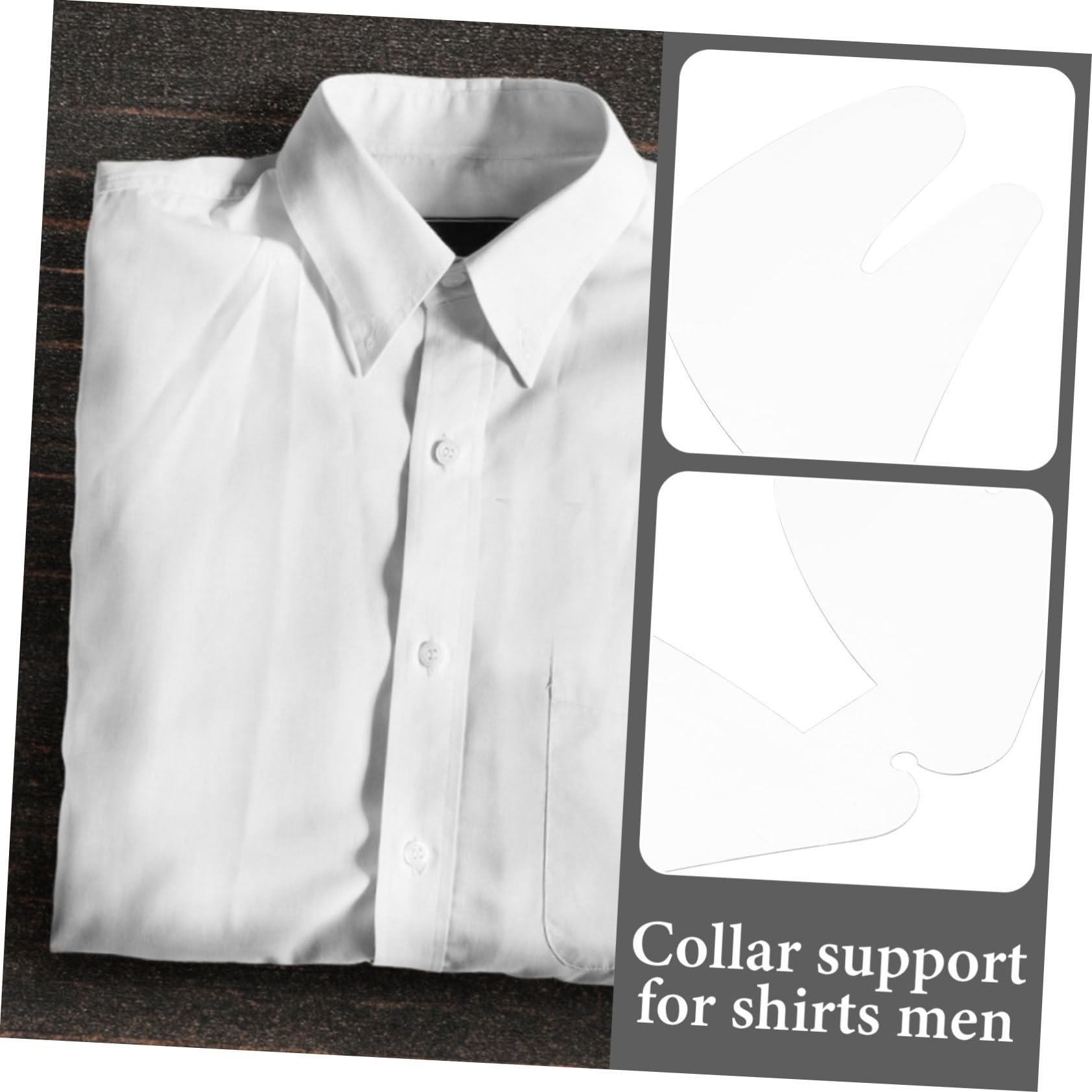Beaupretty Lápiz De Cuello De Camisa Estancia De La Camisa Refuerzo Cuello Permanece Para Los Hombres Soportes De Collar De Plástico Columnante El Plastico