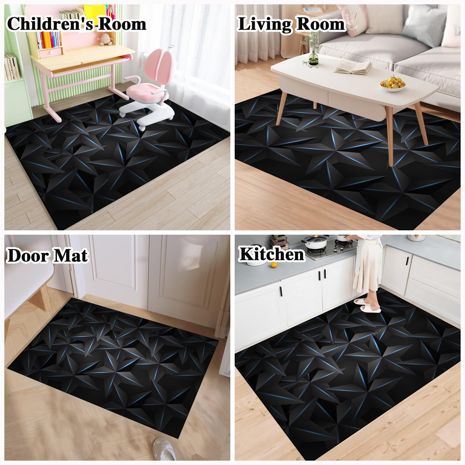 Tappeto Gaming pavimento, Tappetino Salvapavimento Antiscivolo, Tappeto per Sedia Ufficio per per Pavimenti in Legno Duro, Tappetini di Protezione per Pavimento per Parquet e Laminato 150 x 180 cm