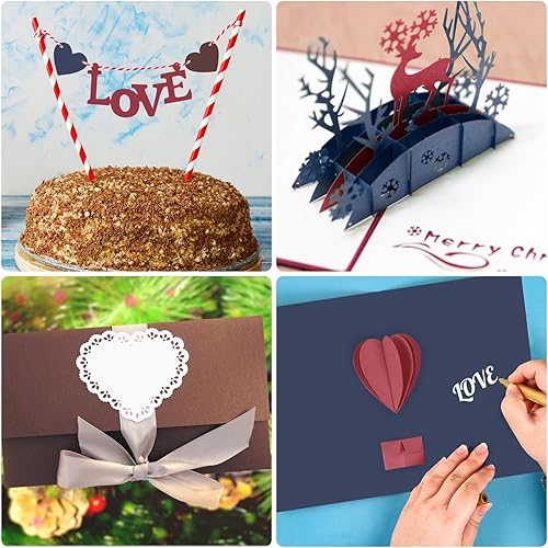 Miniatura 7 de Papel de cartulina imprimible de 11 x 17 pulgadas, 80 libras, 5 colores neutros, surtido de 20 unidades, para impresoras, artes y manualidades, menús