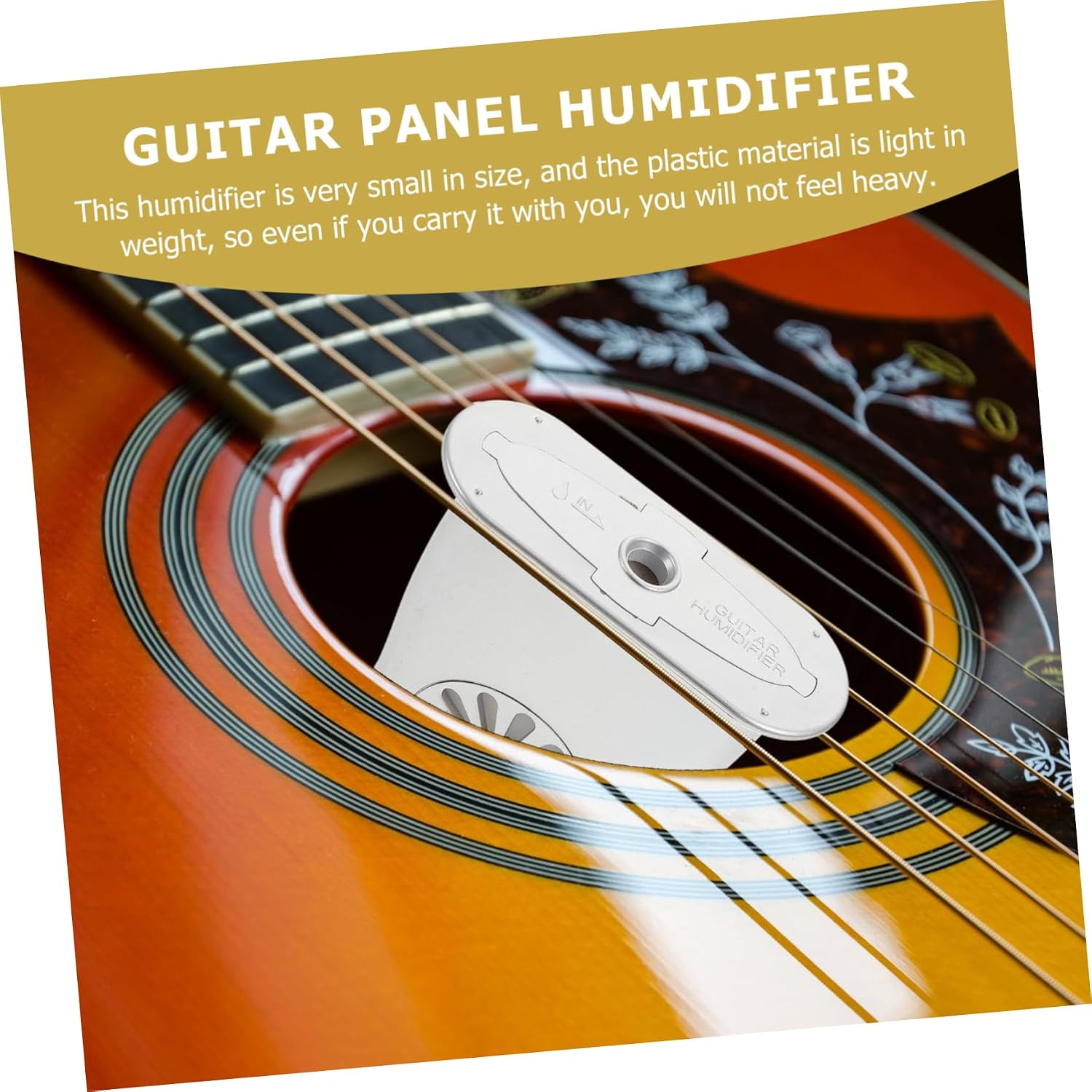 3pcs Guitar Humidifier Mandolin Humidifier Acoustic Guitar Guitar Acoustic Guitar Case Humidifier Guitar Accesories Musical Instrument Accessory Ukulele Plastic Wood