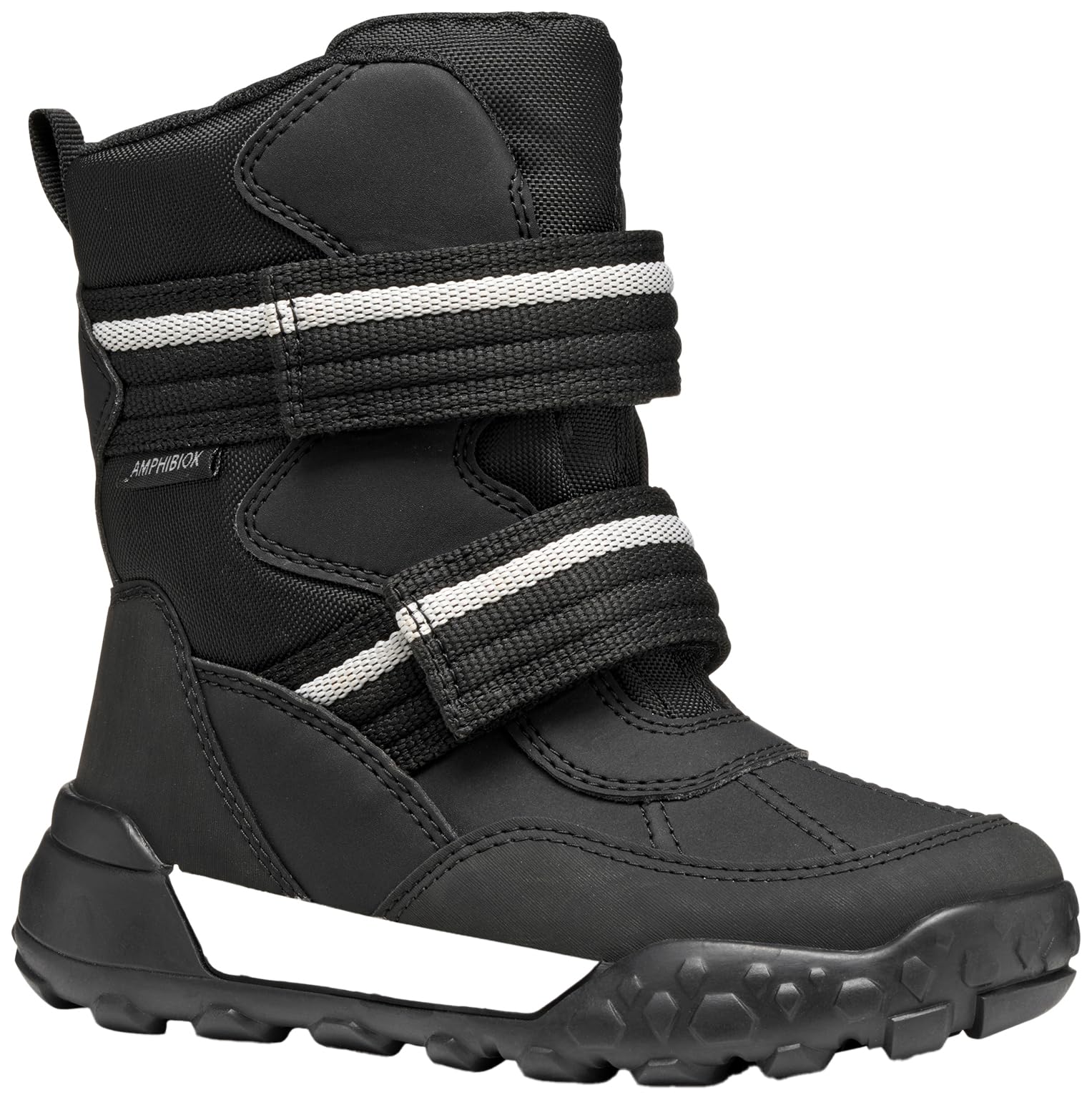 Geox Boy's J Trekkyup B ABX Ankle Boot, Black, 2.5 UK