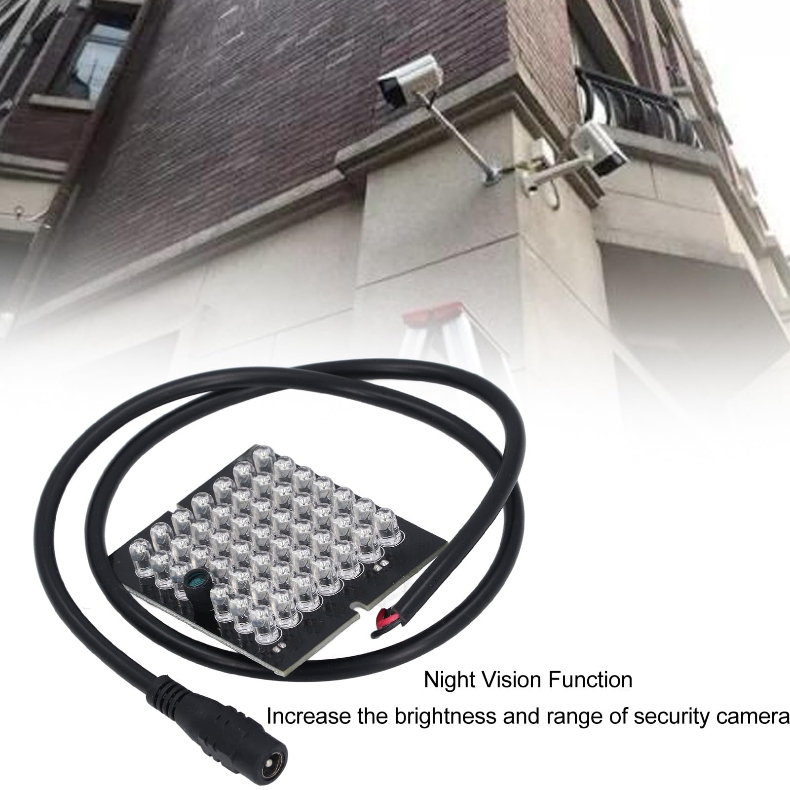 Tablero de Luz Infrarroja 940 NM 48 LED para Cámara de Seguridad CCTV