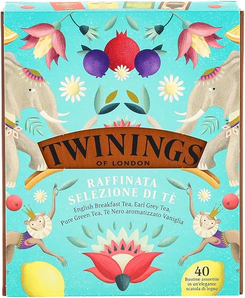 Twinings, Selection of Eight Varieties of Fine Tea and Infusions, Gift Idea for Tea Lovers, 2026 Edition, Metal Pack of 40 Filters - 4