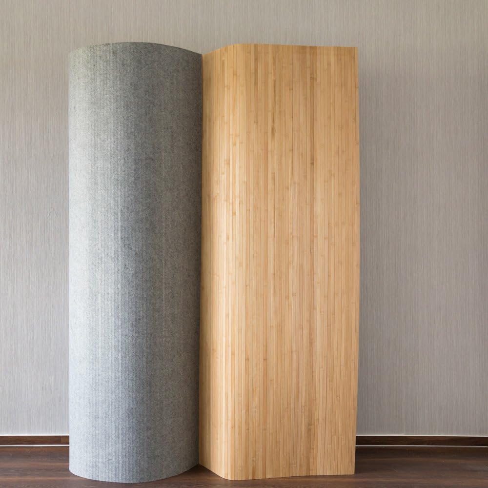 Ghorbani alvian-comfort Paravent Room Divider Bamboo Privacy Screen Spanish Wall Brown