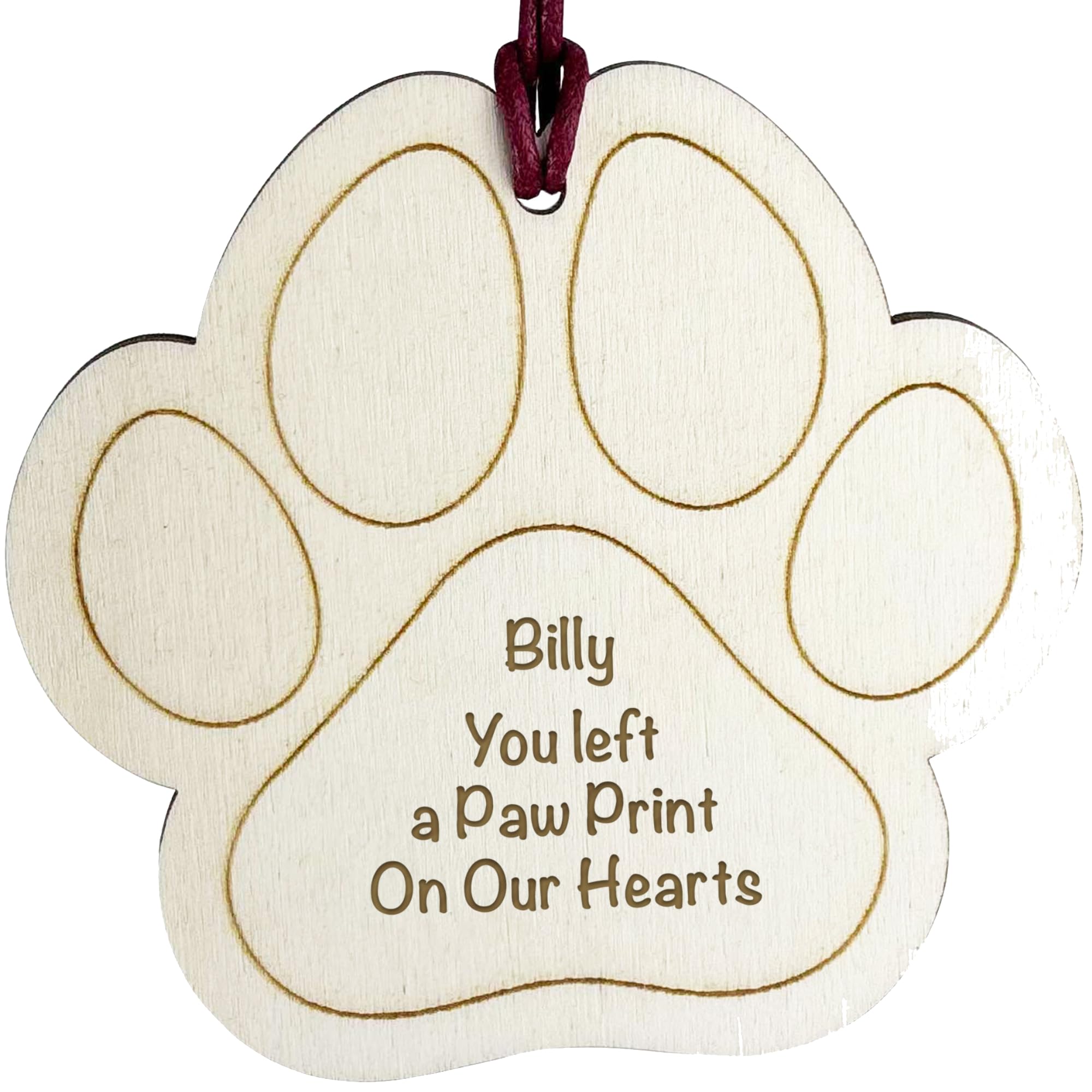 Red Ocean Dog Memorial Christmas Personalised Bauble | Pet Memory Ornament | Dog Memorial Keepsake Christmas Bauble | Pet Loss Christmas Bauble | Pet Loss Gift