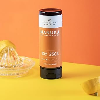 Manuka Honey Squeeze Bottle UMF 10+ MGO 263+, UMF Certified, 17.6oz