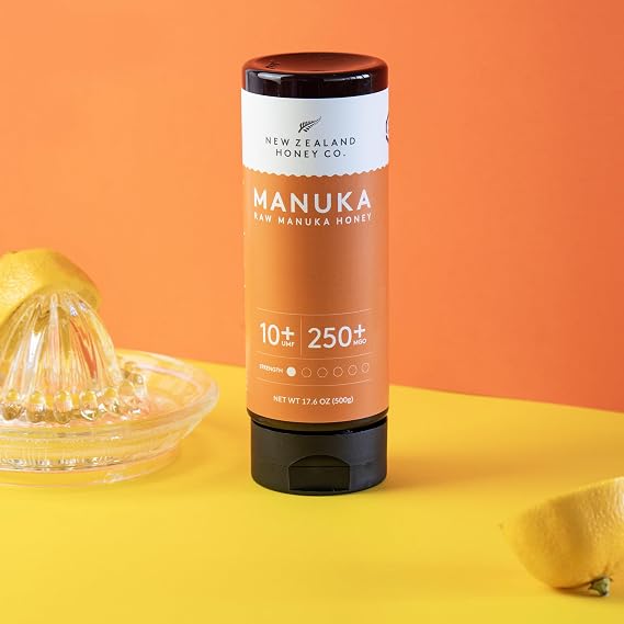Manuka Honey Squeeze Bottle UMF 10+ MGO 263+, UMF Certified, 17.6oz