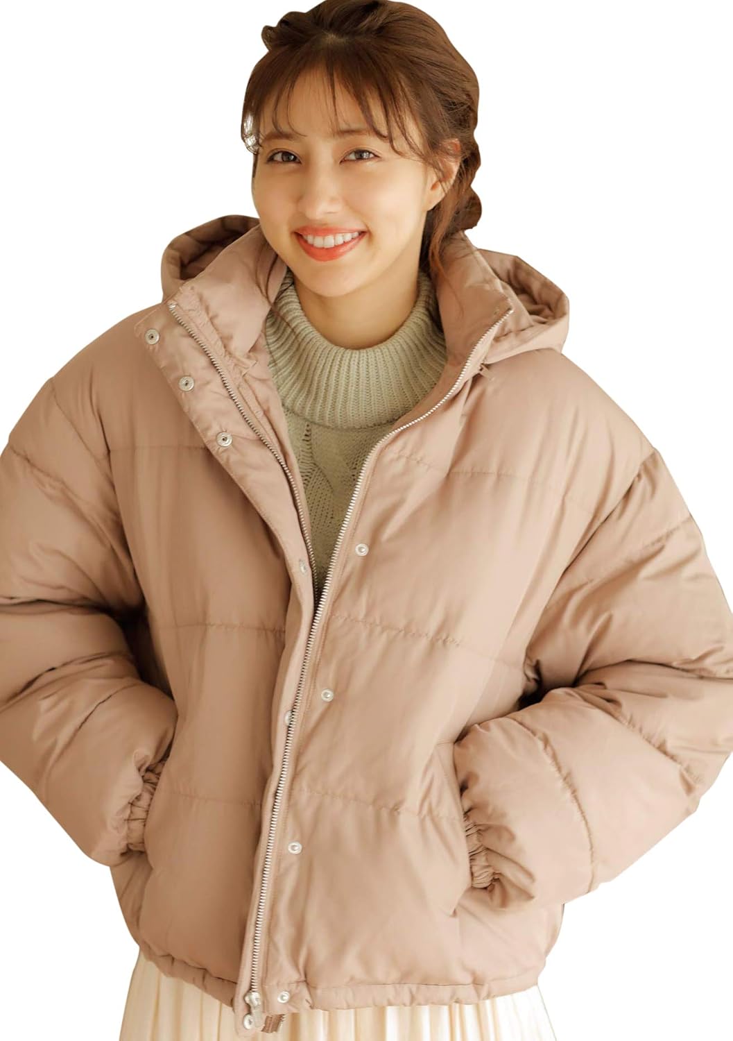 Amazon イング Ingni Bigフードショートエコダウン オーバーコート 1194 7007 モカ A M トレーナー パーカー 通販