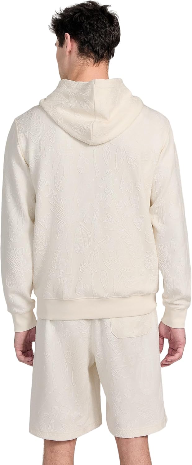 GUESS Men's Eco Jacquard Hoodie Sweater