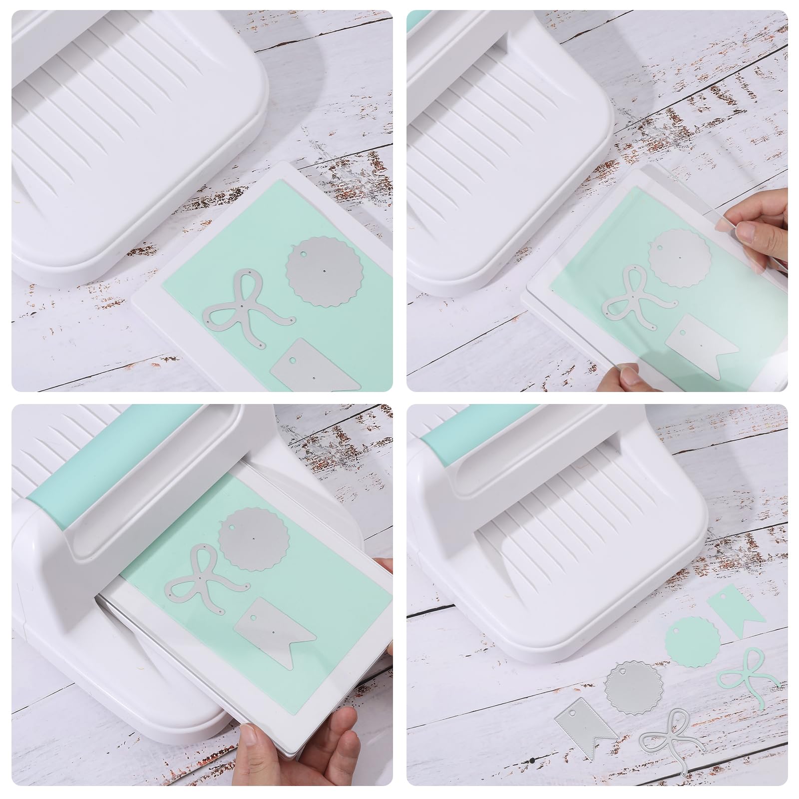 GLOBLELAND 3D Gift Box Cutting Dies Bow Tie Embossing Stencils Candy Wedding Template for Card Scrapbooking and DIY Craft Album Paper Decor - Image 3