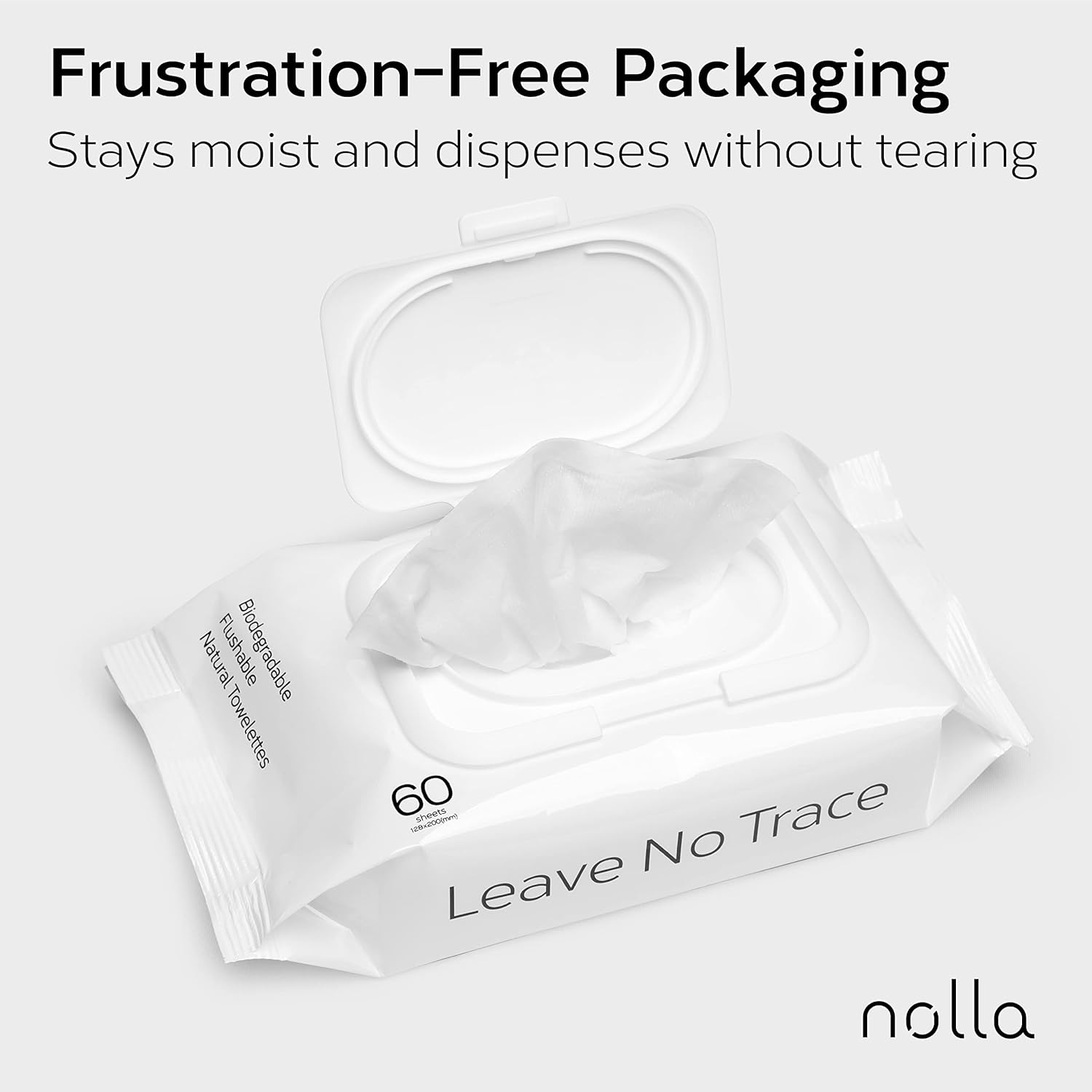 Flushable Wipes Bulk Pa - Plant-Based and Biodegradable -