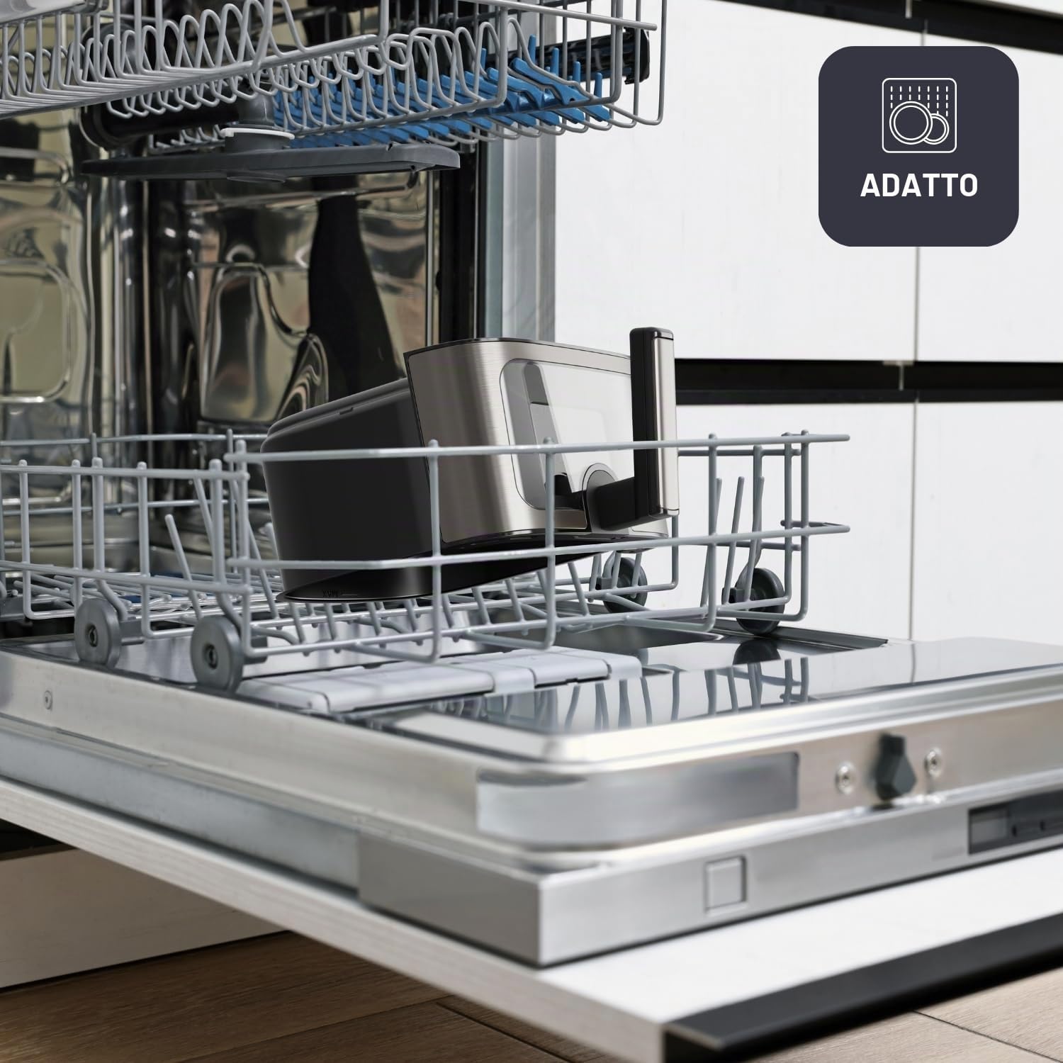 Black+Decker – Friggitrice ad aria senza olio BXAF2501E | 1600 W | 6,5 L | 8 programmi | Display touch | Temperatura 80–200 °C | Finestra di controllo | Cottura uniforme | Timer | Avvisatore acustico