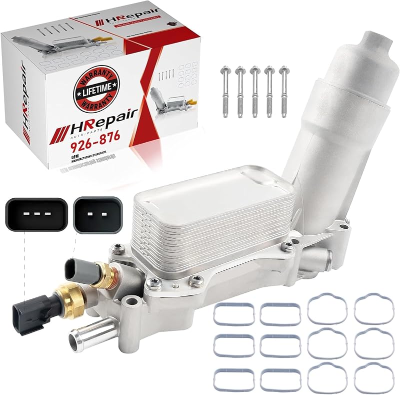 Carcaça do filtro do resfriador de óleo em alumínio HRepair 3.6 V6 – 1 unidade