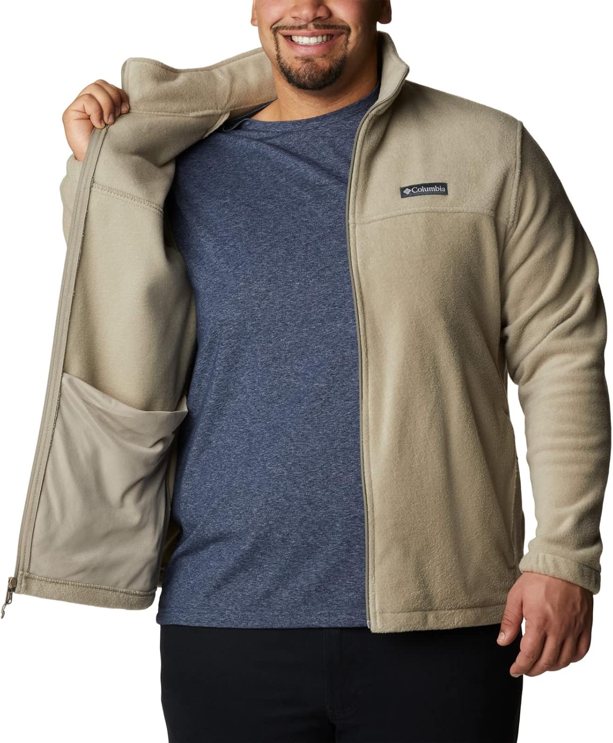 Columbia Men's Steens Mountain 2.0 Full Zip Fleece Jacket Tusk 2X Tall