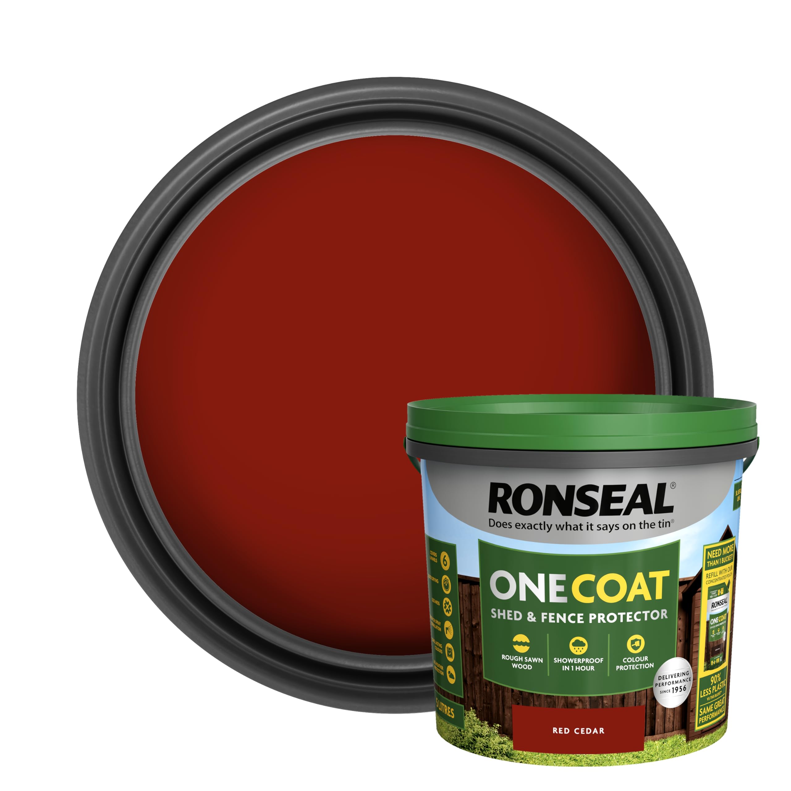 Ronseal - One Coat Fence Life 5L - Red Cedar 5056402401483